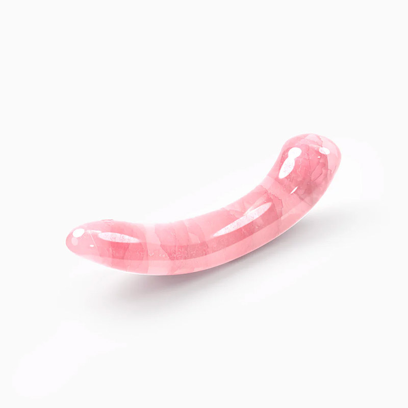 Biird Pixii Rose Quartz Petit Curved Dildo