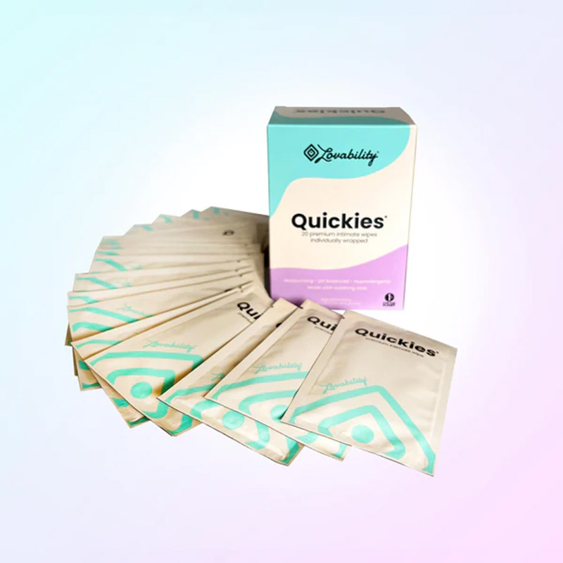 Lovability Quickies Intimate Wipes 20 Pack