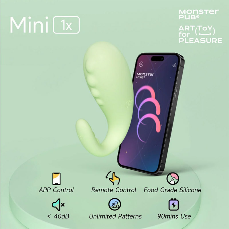 Monster Pub Mini Remote Vibrator