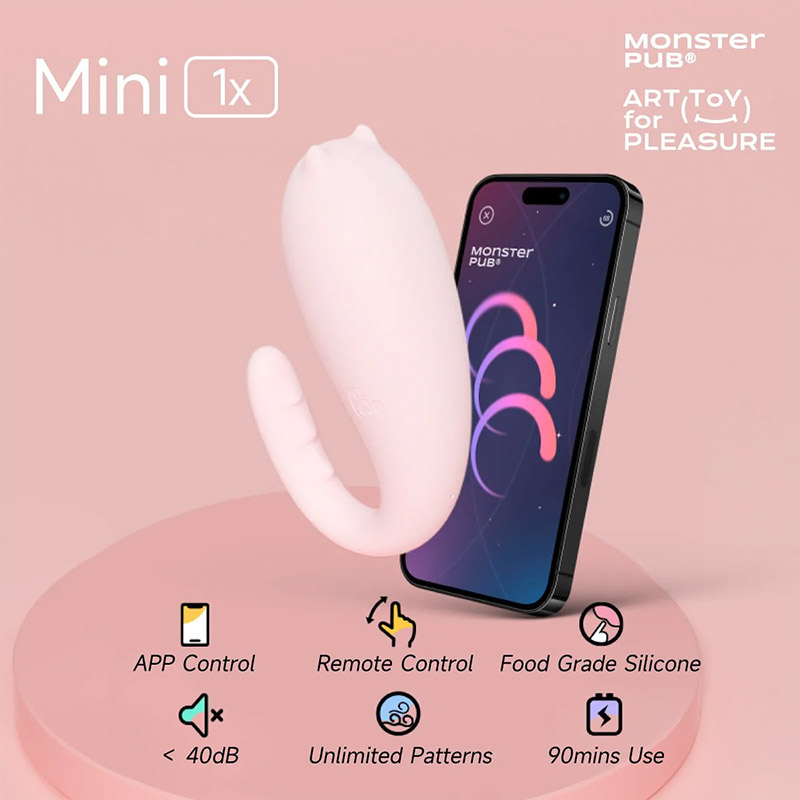 Monster Pub Mini Remote Vibrator